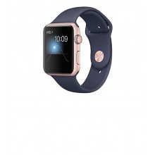 Apple Watch Series 2 - rose gold aluminum - smart watch with midnight blue
