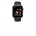 Apple Watch Series 2 - space gray aluminum - smart watch with black sport b