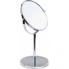 7\" Vanity 5x Standup Mirror, Chrome"